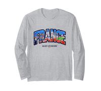 Camiseta para Aficionados al fútbol 2026 France Allez Les Bleus Manga Larga