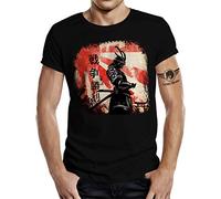 Camiseta para aficionados del samurái de Tokio, arte marcial de Japón, L
