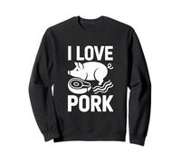 Camiseta para Amantes de la Carne I Love Pork Pig Bacon Sudadera
