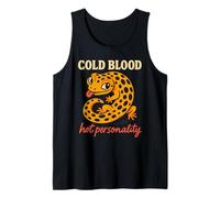 Camiseta para Amantes de los lagartos con Estampado de Leopardo y Gecko Camiseta sin Mangas