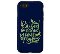 Camiseta para Amantes de los Libros de fantasía Raised by Books and Dragons Carcasa para iPhone SE (2020) / 7/8