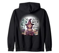 Camiseta para Amantes de los Libros Just a Witch Who Loves Books Sudadera con Capucha