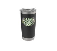Camiseta para amantes del jardín con diseño de plantas, susurradora de plantas Vaso térmico de acero inoxidable de doble pared