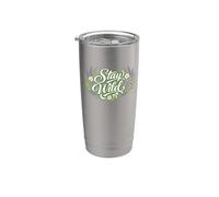 Camiseta para amantes del jardín con diseño de plantas, susurradora de plantas Vaso térmico de acero inoxidable de doble pared