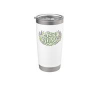 Camiseta para amantes del jardín con diseño de plantas, susurradora de plantas Vaso térmico de acero inoxidable de doble pared