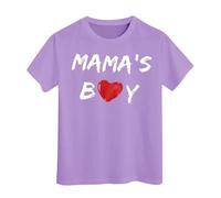 Camiseta para bebé niño pequeño Mama's Boy (Purple, 8-9 Years)