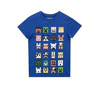 Camiseta para chicos de Minecraft azul real 7-8 Años