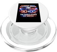 Camiseta para fanáticos de The World Stops We Watch 90 Minutes Soccer 2026. PopSockets PopGrip para MagSafe