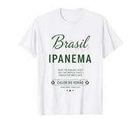 Camiseta para fanáticos del fútbol 2026 Brasil Ipanema Calor Do Verao Camiseta