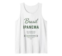 Camiseta para fanáticos del fútbol 2026 Brasil Ipanema Calor Do Verao Camiseta sin Mangas