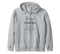 Camiseta para fanáticos del fútbol 2026 Brasil Ipanema Calor Do Verao Sudadera con Capucha