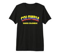 Camiseta para fanáticos del fútbol 2026 Colombia Vamos Colombia Camiseta Premium