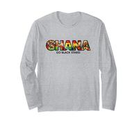Camiseta para fanáticos del fútbol 2026 Ghana Go Black Stars Manga Larga
