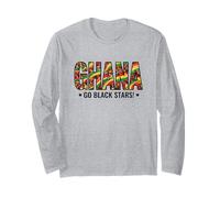 Camiseta para fanáticos del fútbol 2026 Ghana Go Black Stars Supporter Manga Larga