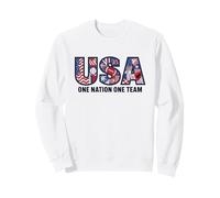 Camiseta para fanáticos del fútbol USA One Nation One Team 2026 Sudadera