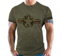 Camiseta para fans del ejército estadounidense con aspecto vaquero lavado USAF