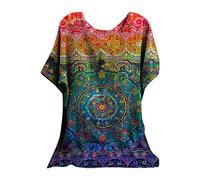 Camiseta para hombre 3D Digital Impreso Casual Blusa Túnica Ajustada Top, naranja, XL