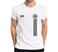 Camiseta para hombre con diseño de la Copa del Mundo de Fútbol 2024 de Alemania, color blanco, Blanco, S