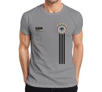 Camiseta para hombre con diseño de la Copa del Mundo de Fútbol 2024 de Alemania, color blanco, gris, XXXL