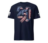 Camiseta para hombre con estampado de aniversario patriótico para actividades de ocio ocasiones festivas, marine, M