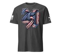 Camiseta para hombre con estampado de aniversario patriótico para actividades de ocio ocasiones festivas, gris, S