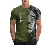 Camiseta para Hombre con Estampado de Gato de Verano Divertida con gráfico Manga Corta Cuello Redondo Casual y Suelta