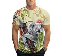 Camiseta para Hombre con Estampado de Gato de Verano Divertida con gráfico Manga Corta Cuello Redondo Casual y Suelta