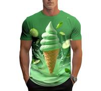 Camiseta para Hombre con Estampado de Gato de Verano Divertida con gráfico Manga Corta Cuello Redondo Casual y Suelta