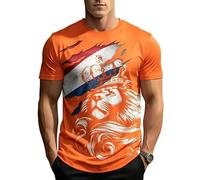 Camiseta para Hombre con Estampado de Tigre Cuello Redondo Divertida y Linda con gráfico de Animal Manga Corta Suelta