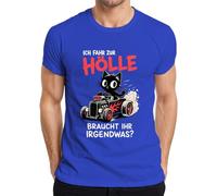 Camiseta para hombre con texto en alemán "Ich fahr zur Hölle braucht Ihr