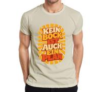 Camiseta para hombre con texto en alemán "Kein Bock ist auch EIN Plan Lustig Spruch, naturaleza, S