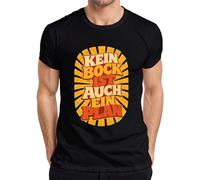 Camiseta para hombre con texto en alemán "Kein Bock ist auch EIN Plan Lustig Spruch, Negro , 3XL