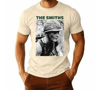 Camiseta para hombre con texto en alemán "The Smiths Meat is Murder" | Soldado con mensaje político en casco