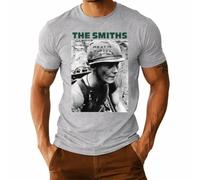 Camiseta para hombre con texto en alemán "The Smiths Meat is Murder" | Soldado con mensaje político en casco