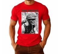 Camiseta para hombre con texto en alemán "The Smiths Meat is Murder" | Soldado con mensaje político en casco