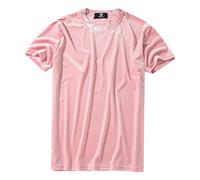 Camiseta para hombre de cuello redondo de terciopelo, camiseta de terciopelo para hombre, verano, moderna, monocolor, brillante, camisa de verano elegante, camisa de verano sencilla, camisa informal