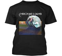 Camiseta para hombre de Emerson Lake and Palmer Tarkus, Negro , L