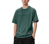 Camiseta para hombre de gran tamaño, camiseta de fitness de algodón, camiseta interior de un solo color, camiseta de manga corta, para primavera, verano, cuello redondo, camiseta holgada, camiseta