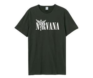 Camiseta para hombre de grupo de rock Amplified, Nirvana In Utero (gris) (S-XL) gris Large