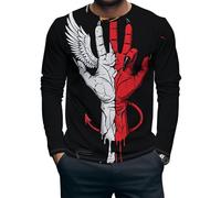 Camiseta para Hombre de Pesca de lubina con Estampado 3D Estampado Vintage de Bosque Camiseta de Manga Larga con Camuflaje Camiseta Casual Suelta
