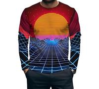 Camiseta para Hombre de Pesca de lubina con Estampado 3D Estampado Vintage de Bosque Camiseta de Manga Larga con Camuflaje Camiseta Casual Suelta