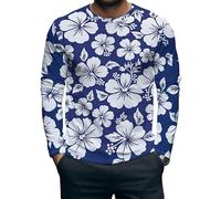 Camiseta para Hombre de Pesca de lubina con Estampado 3D Estampado Vintage de Bosque Camiseta de Manga Larga con Camuflaje Camiseta Casual Suelta