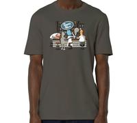 Camiseta para hombre de Roger Simpson, Rick Sanchez Bender y Peter Griffin gris oscuro XL