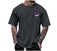 Camiseta para hombre de tallas grandes, camiseta de verano con estampado especial de mueca, camiseta informal de manga corta, camiseta de gran tamaño Y2k, jersey de corte regular, camiseta italiana
