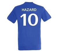 Camiseta para hombre del Chelsea F.C., colección oficial, diseño con dorsal de Eden Hazard, Hombre, azul, XXL