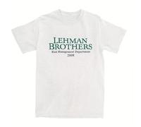 Camiseta para hombre del Departamento de Gestión de Riesgos de Brothers - Estampado de verdes, cuello , manga corta, para todas , para uso de oficina y casual, lavable a máquina