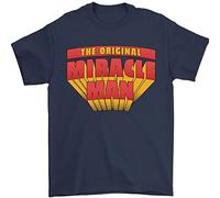 Camiseta para hombre del Día del Padre The Original Miracle Man 100% algodón, azul marino, L