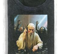 Camiseta para hombre DJ Saruman Rave Night , 230g de puro algodón, ropa para hombre, estilo vintage desgastado, regalo para hombre, para salidas casuales y vacaciones