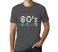 Camiseta para Hombre Fabricado En Los 80 - Made In 80's - Regalo Diseño Gráfico 80 Años Cumpleaños Aniversario Moda Año 1944 Gris ratón 4XL