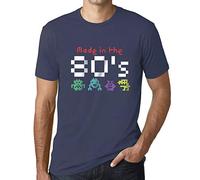 Camiseta para Hombre Fabricado En Los 80 - Made In 80's - Regalo Diseño Gráfico 80 Años Cumpleaños Aniversario Moda Año 1944 Denim 3XL